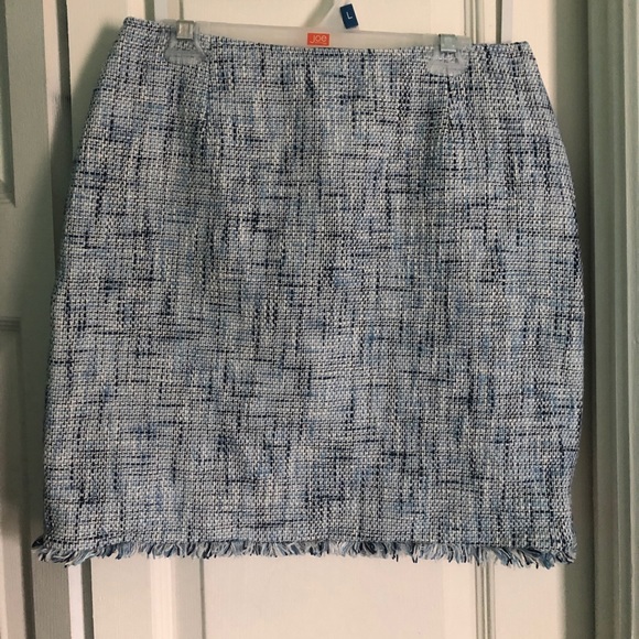 Blue Tweed Mini Skirt - Picture 1 of 3